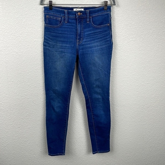 Madewell Roadtripper Jeans in Jansen Wash High Rise Stretch Skinny Sz 28 - Picture 2 of 14